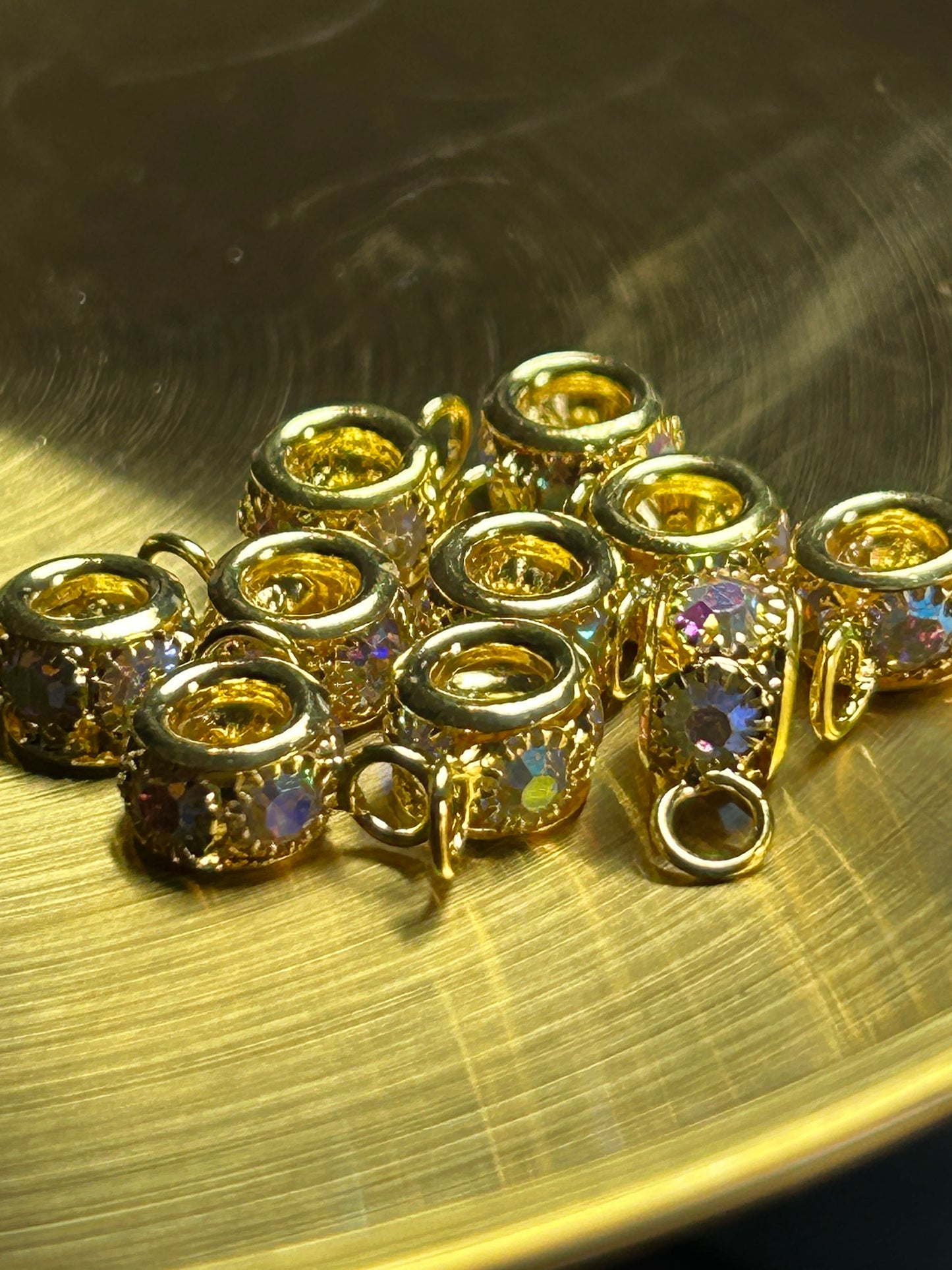 Rhinestone bails.