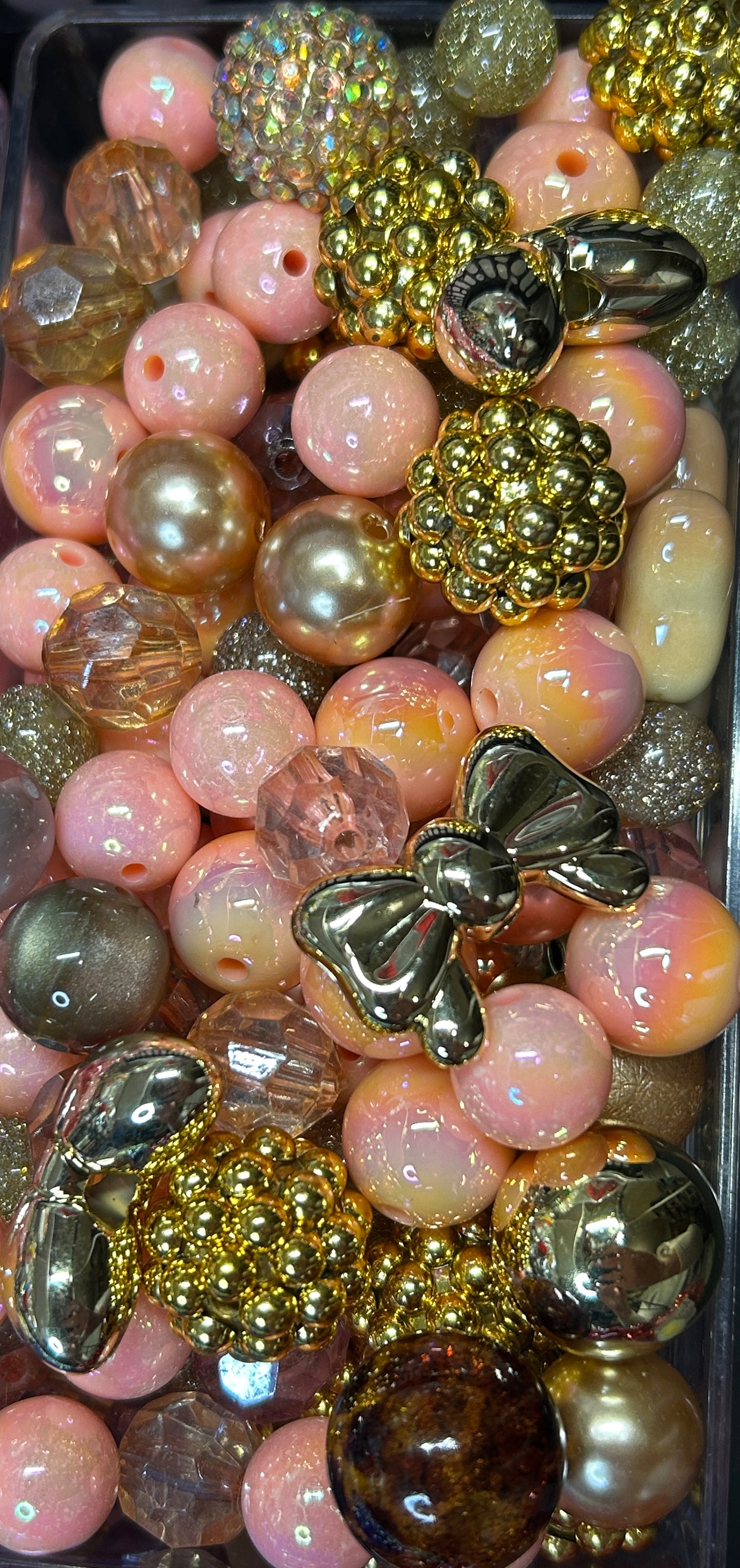 Acrylic bead mixes. Different colours