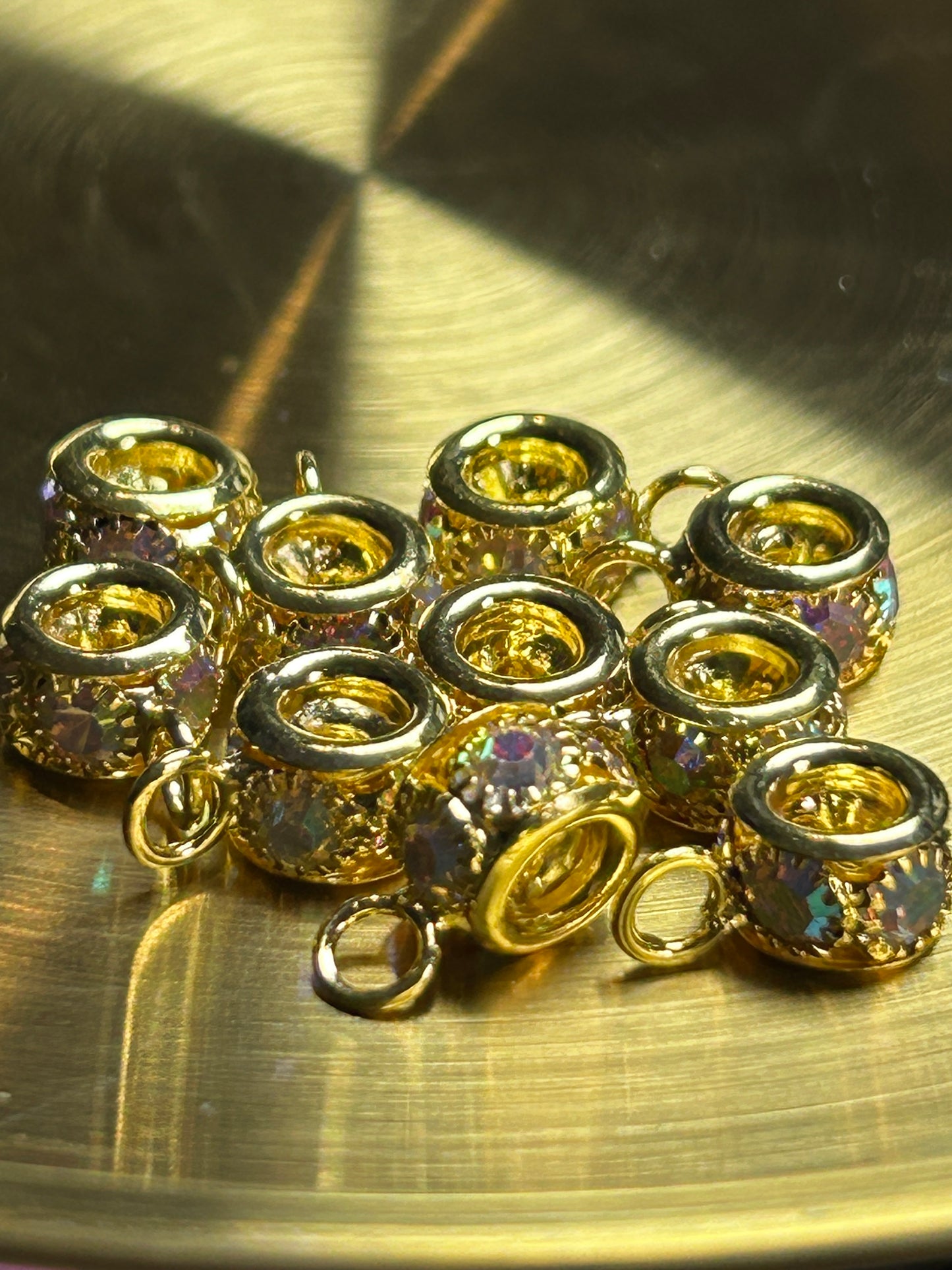 Rhinestone bails.