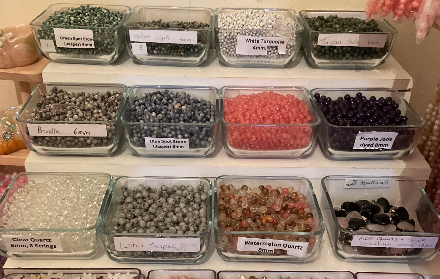Semiprecious beads