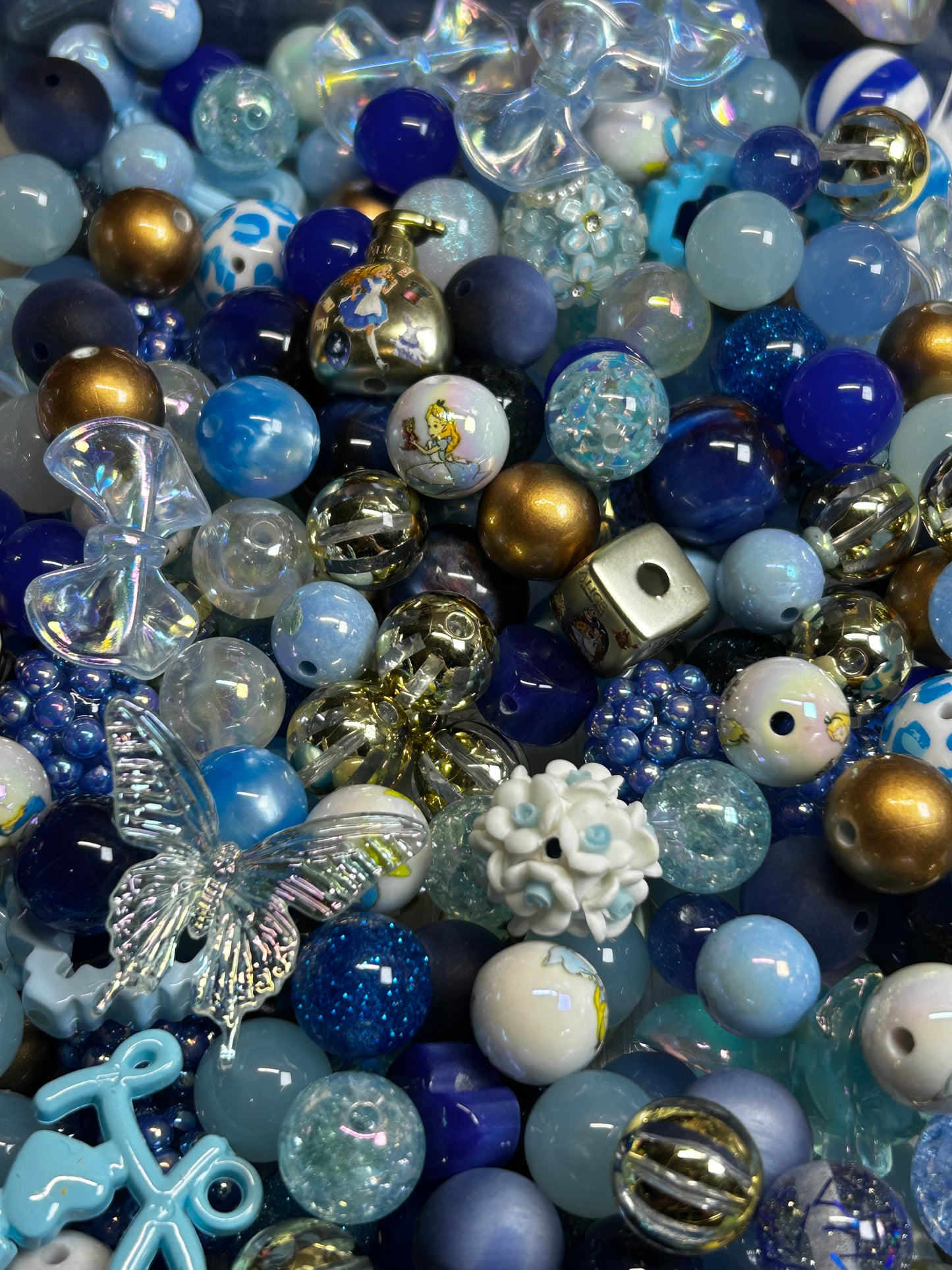 Acrylic bead mixes. Different colours