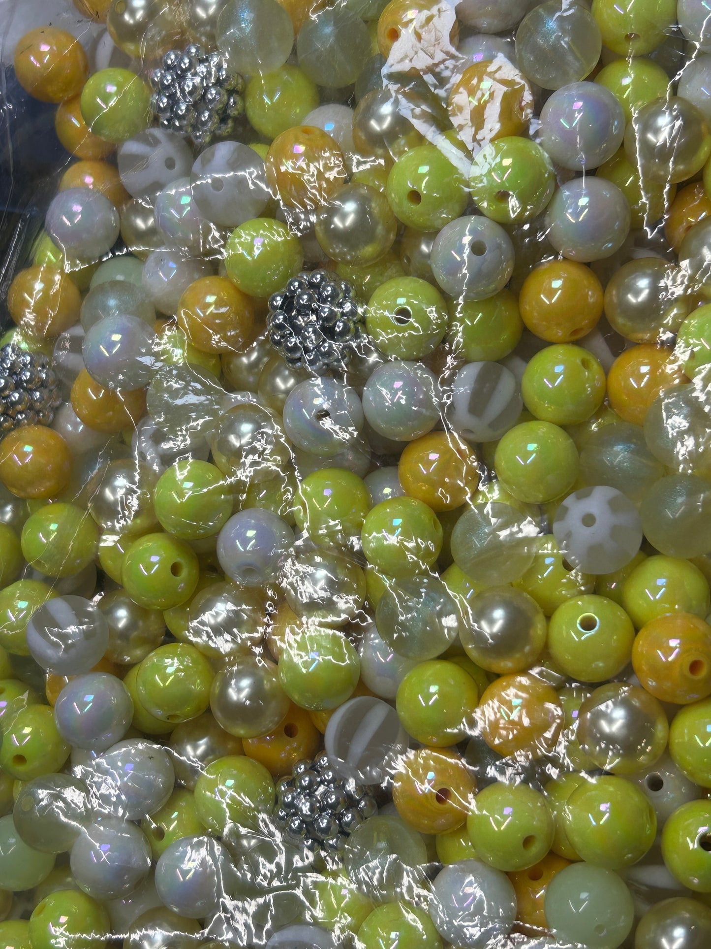 Acrylic bead mixes. Different colours