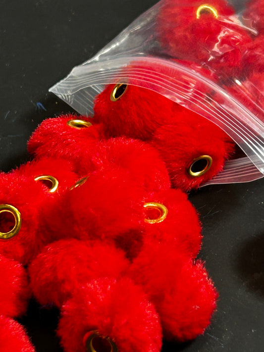 Fluffy beads x20 pcs