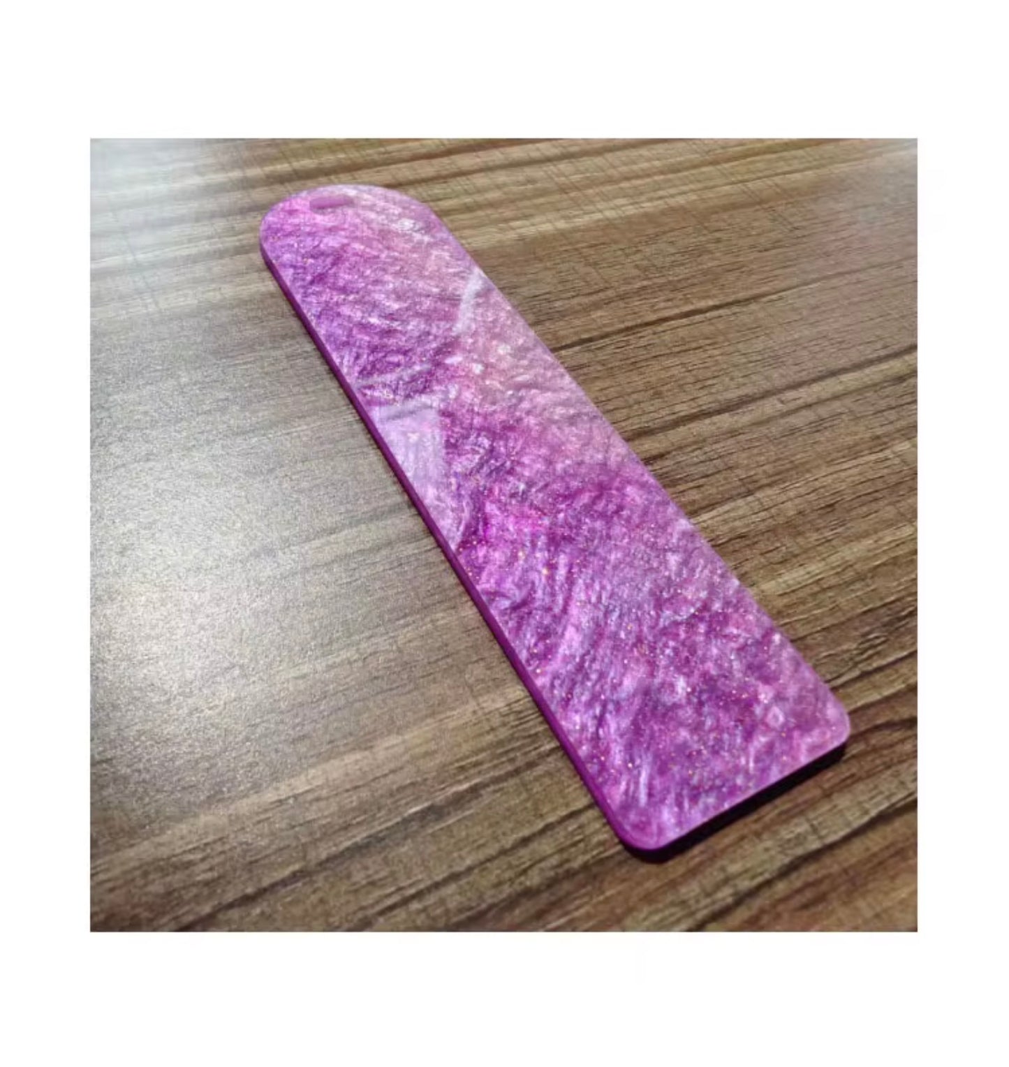 Resin bookmark colourful blank