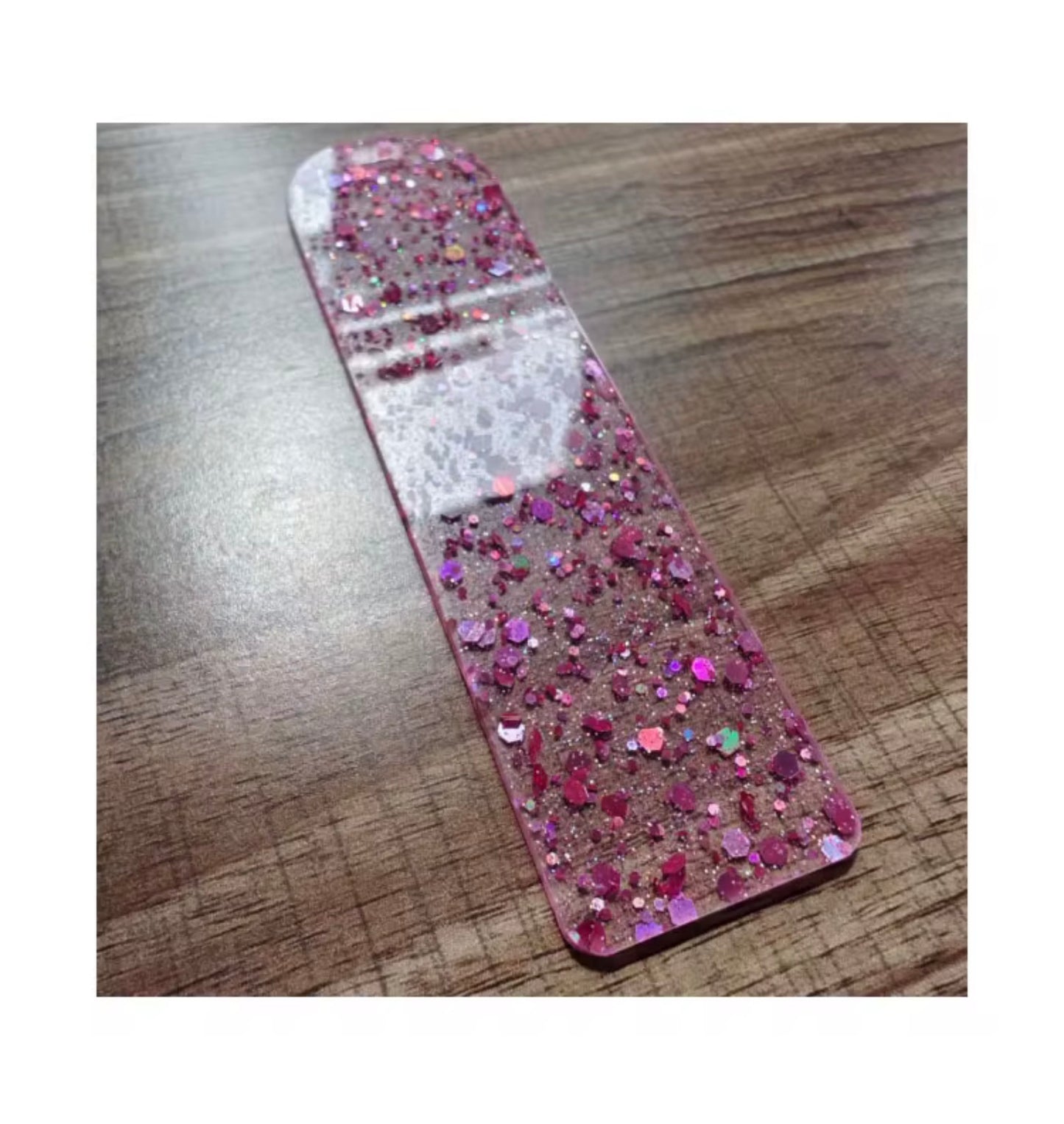 Resin bookmark colourful blank