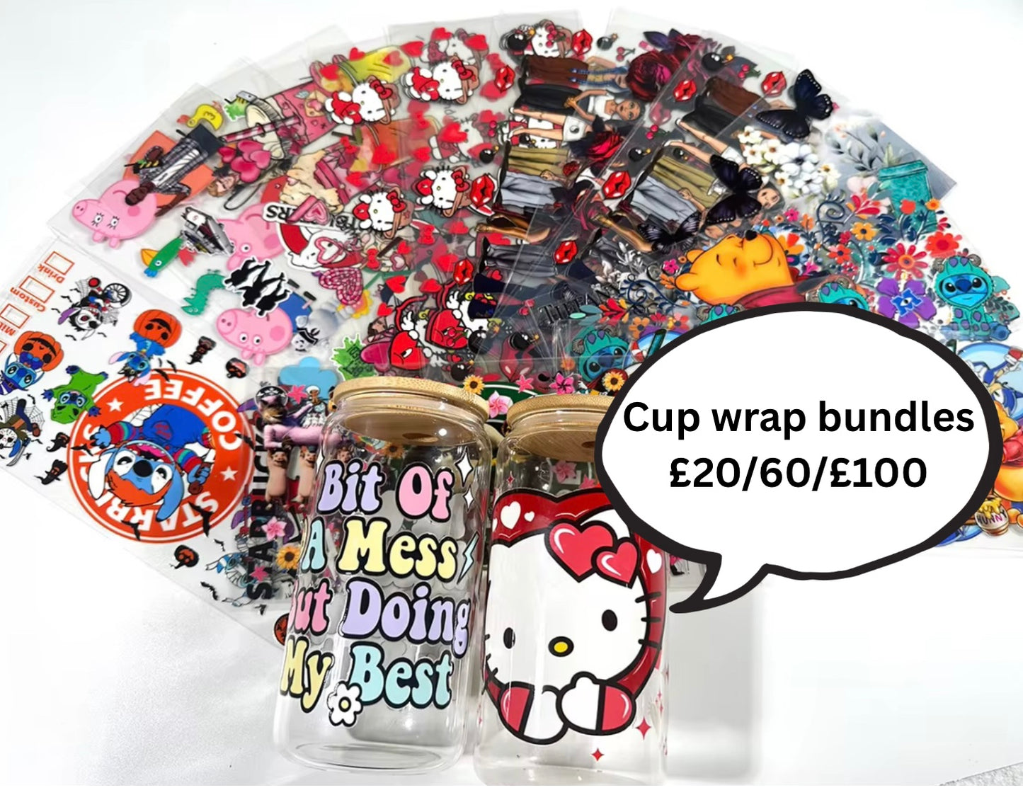 16oz Cup Wraps
