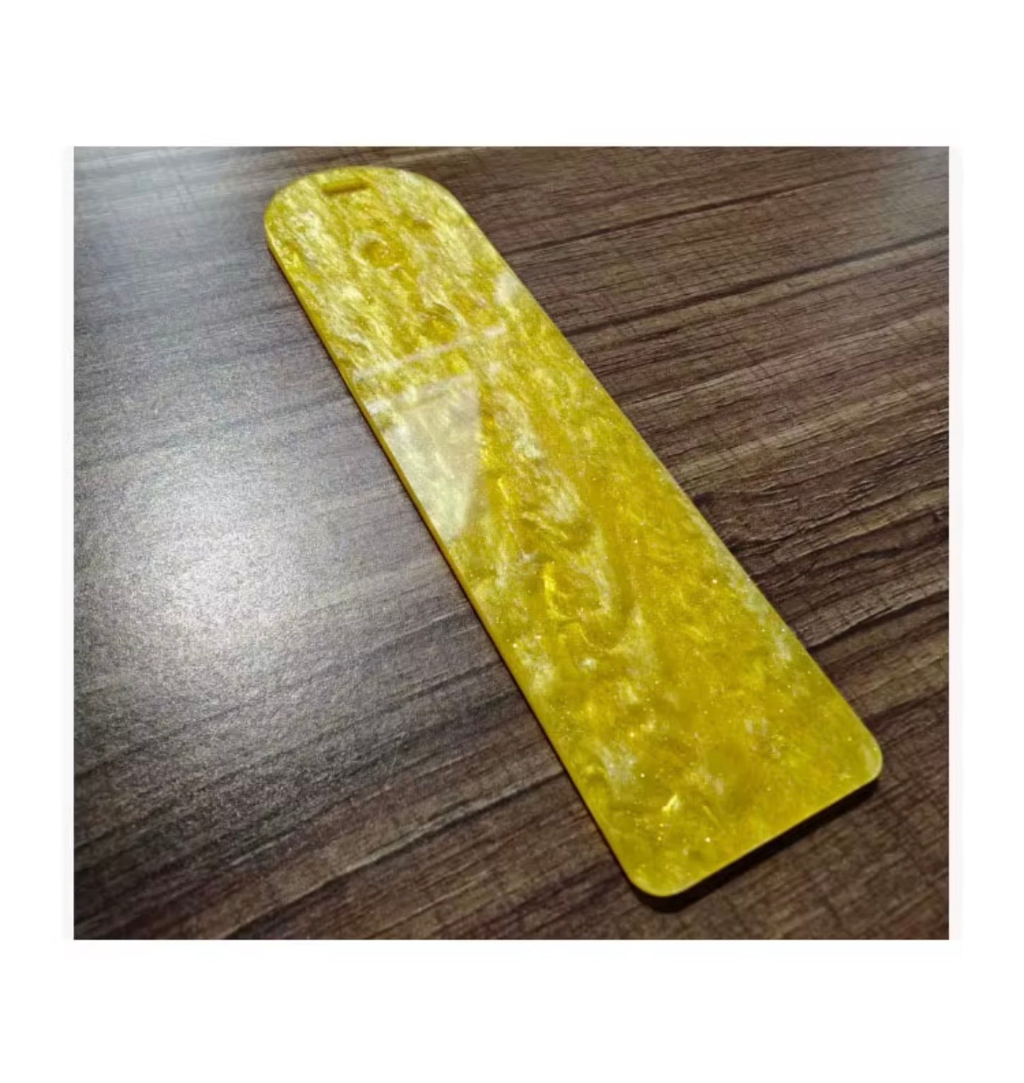 Resin bookmark colourful blank