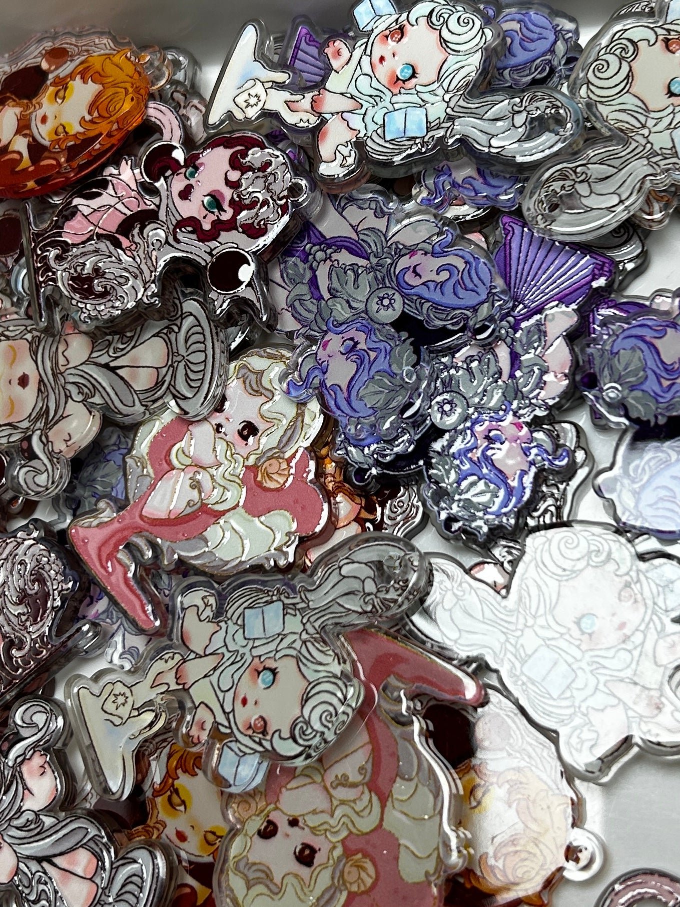Acrylic charm slices
