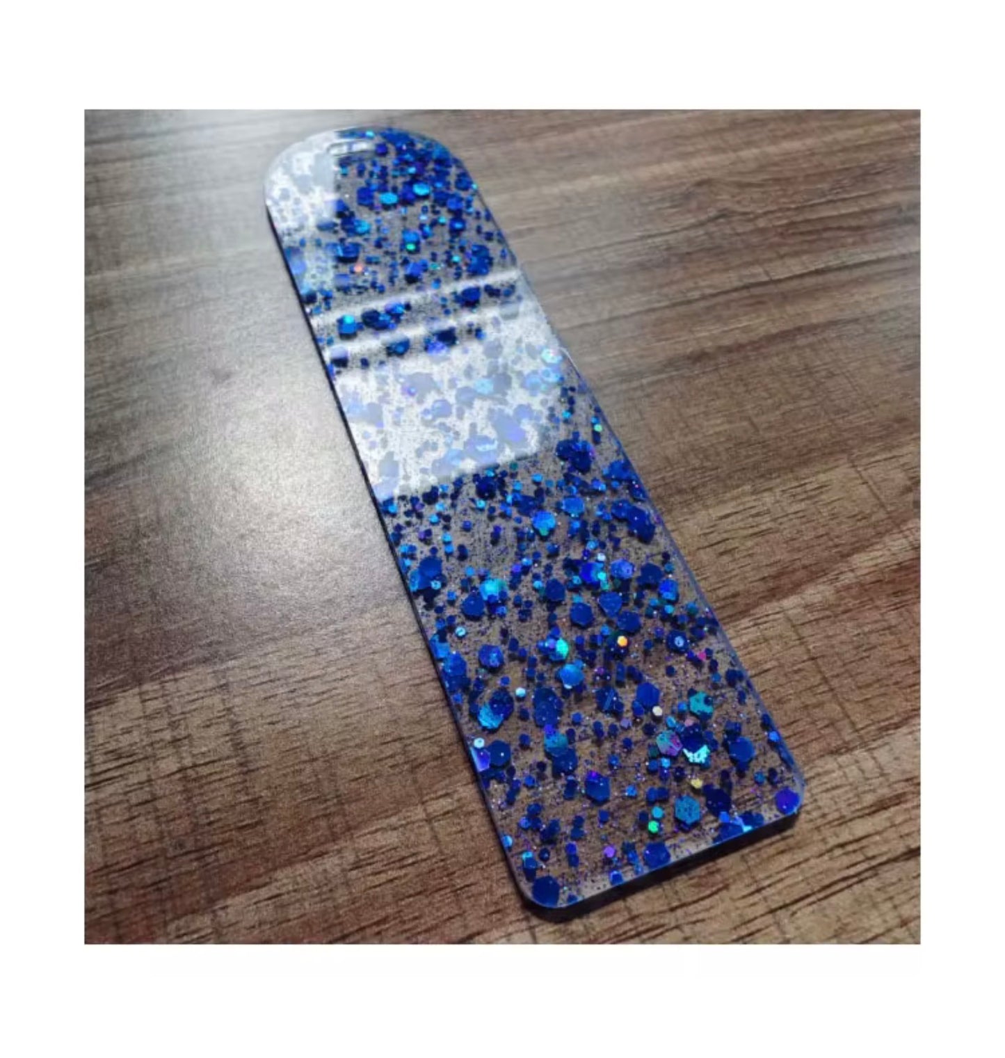 Resin bookmark colourful blank