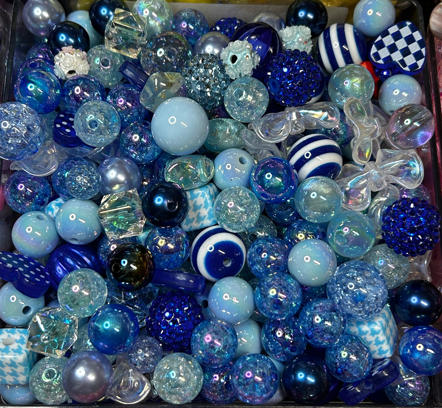 Acrylic bead mixes. Different colours