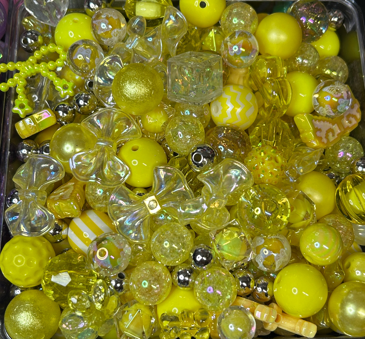Acrylic bead mixes. Different colours
