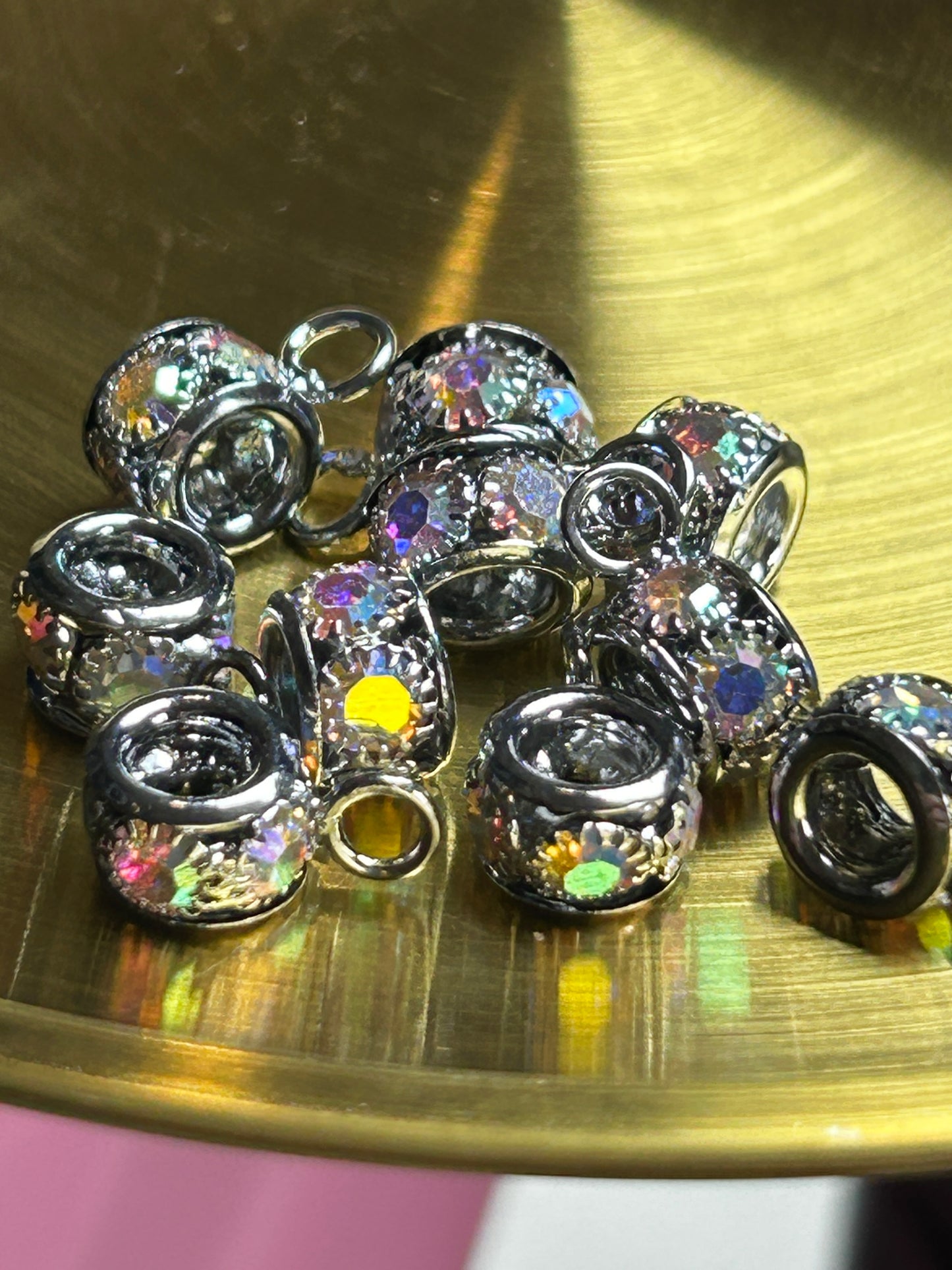 Rhinestone bails.
