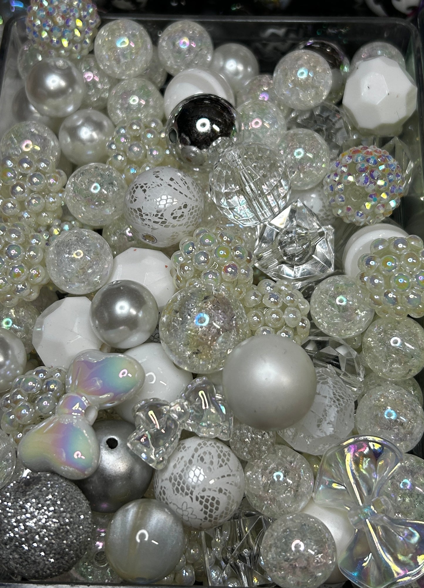 Acrylic bead mixes. Different colours
