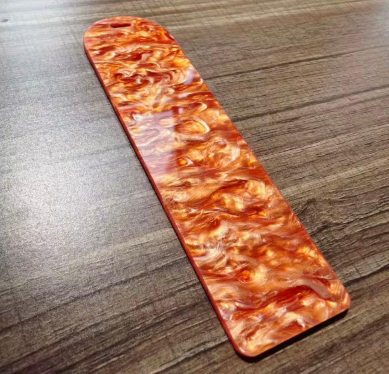 Resin bookmark colourful blank