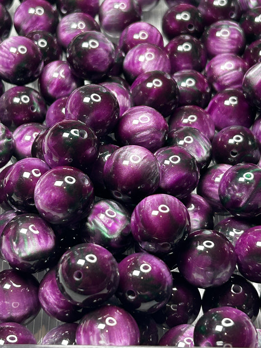 20mm resin high shine bubble gum beads