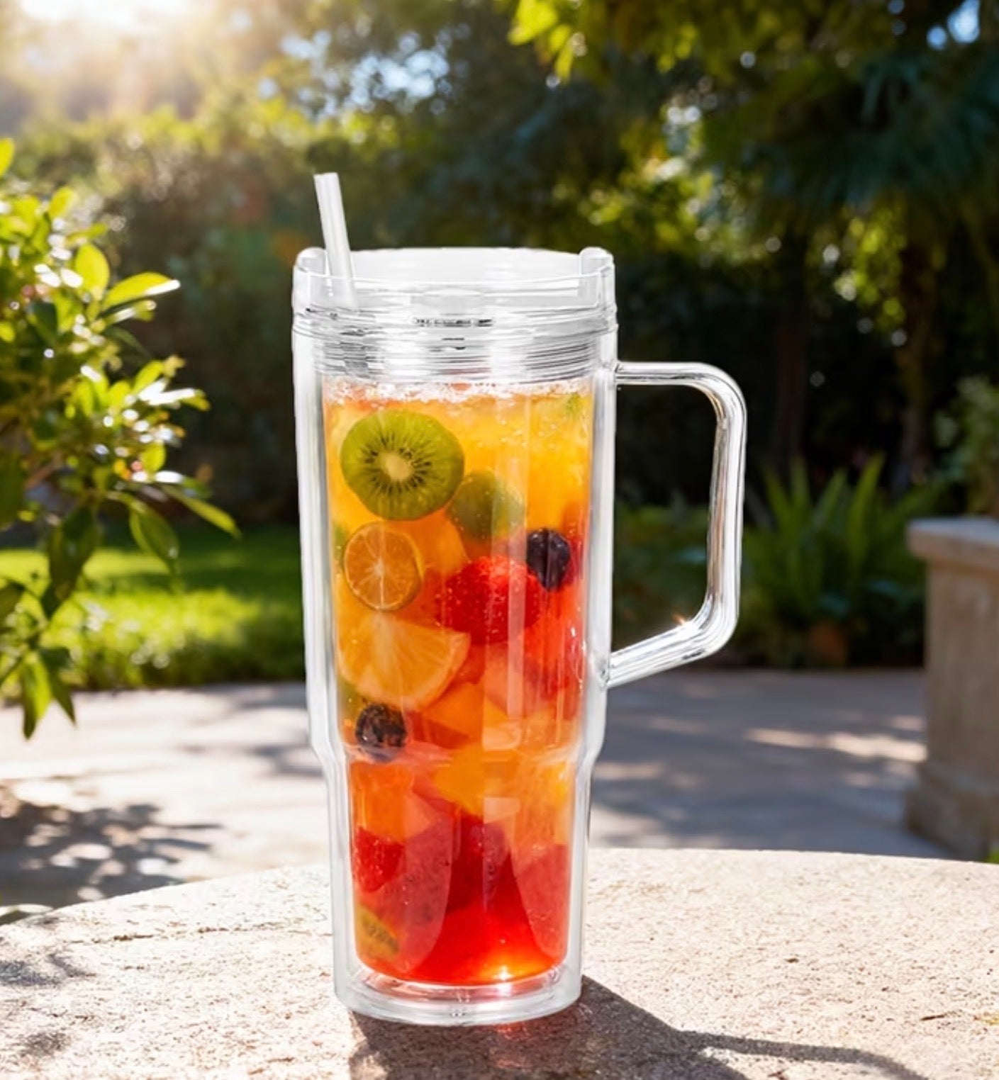 40oz snow globe tumbler