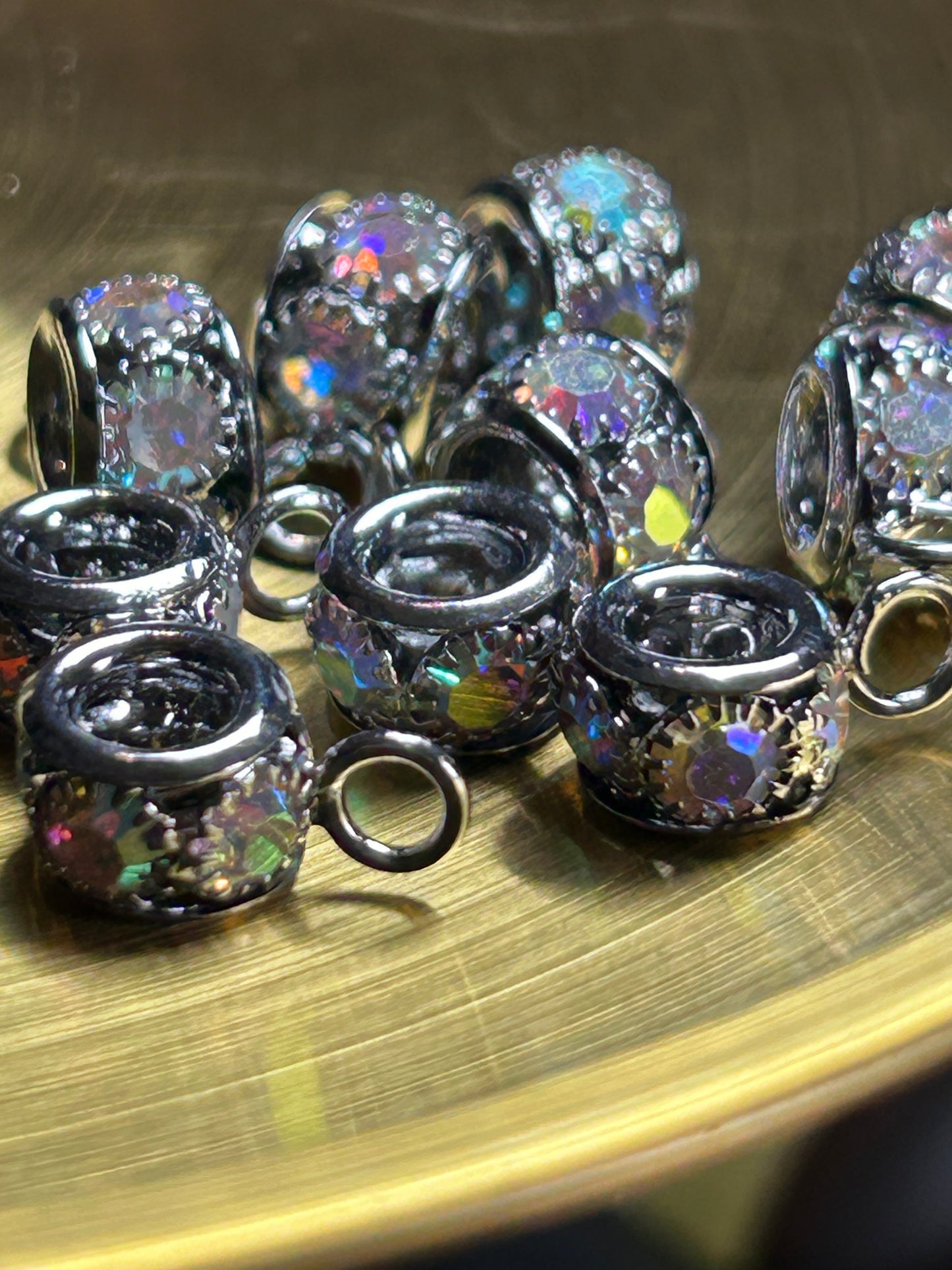 Rhinestone bails.