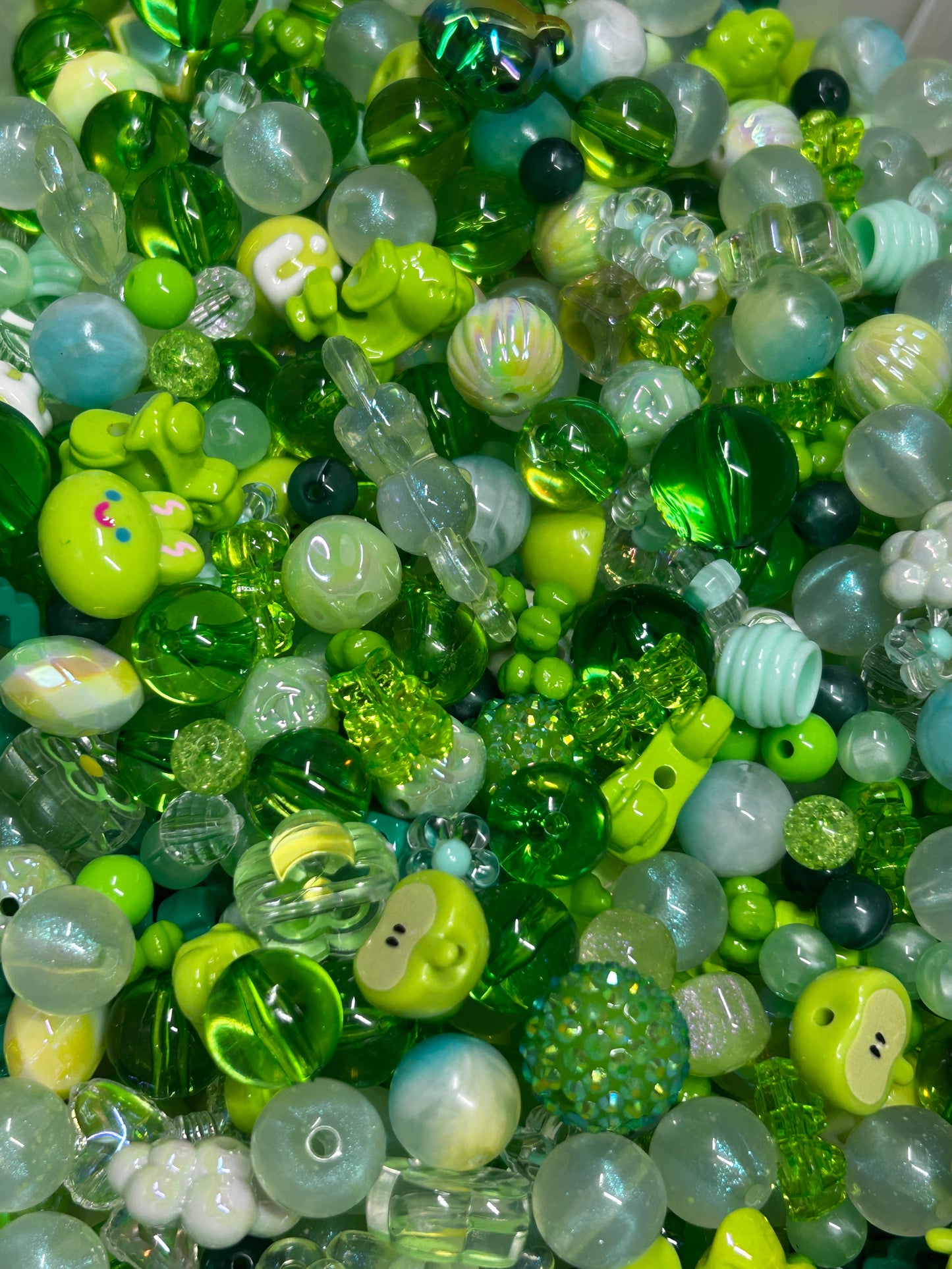 Acrylic bead mixes. Different colours