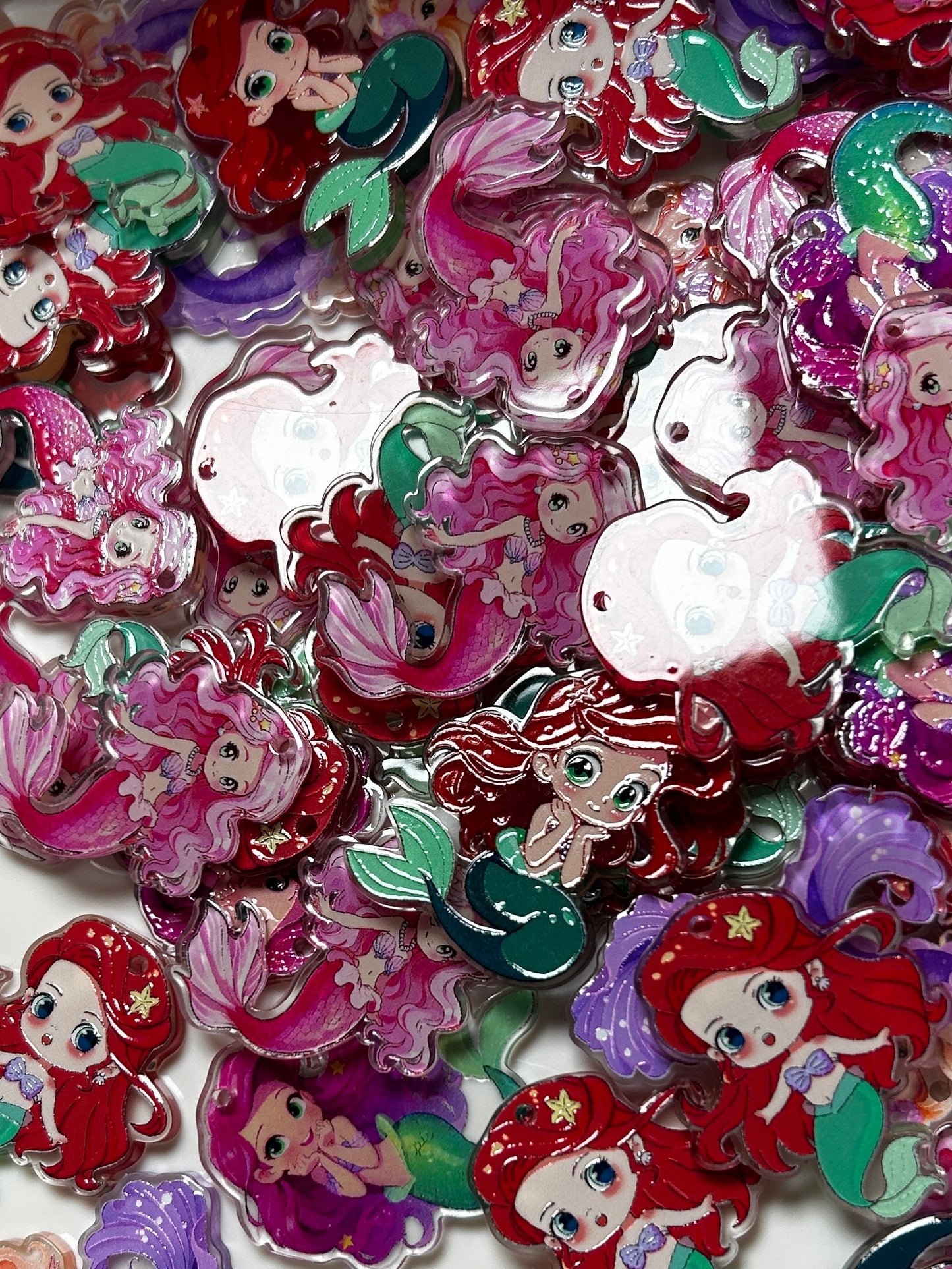 Acrylic charm slices