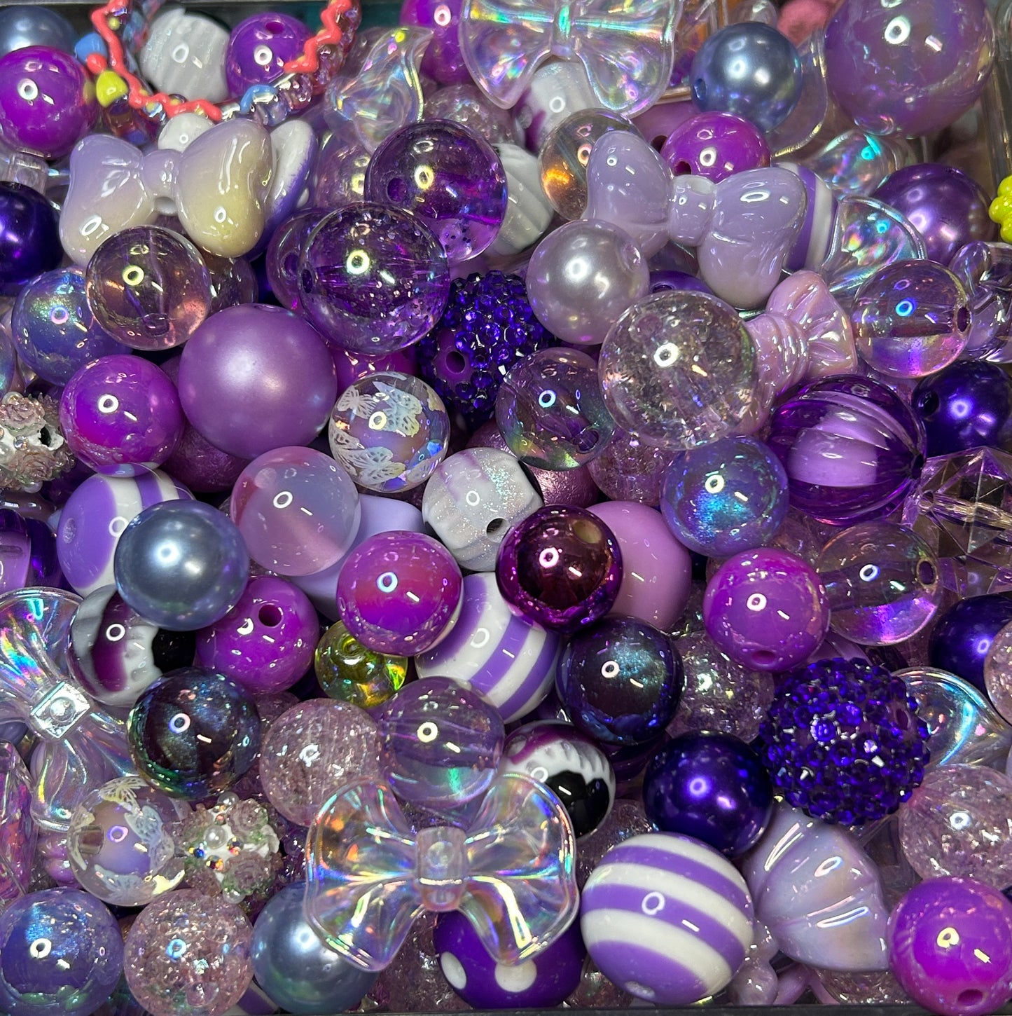 Acrylic bead mixes. Different colours