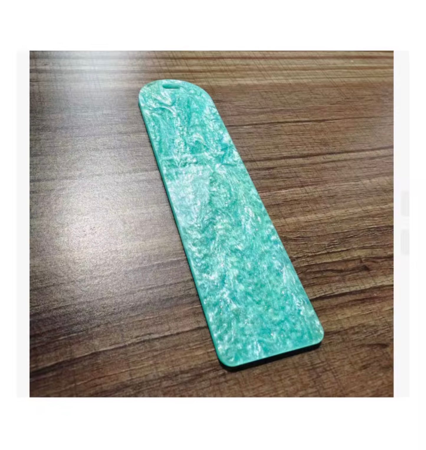 Resin bookmark colourful blank