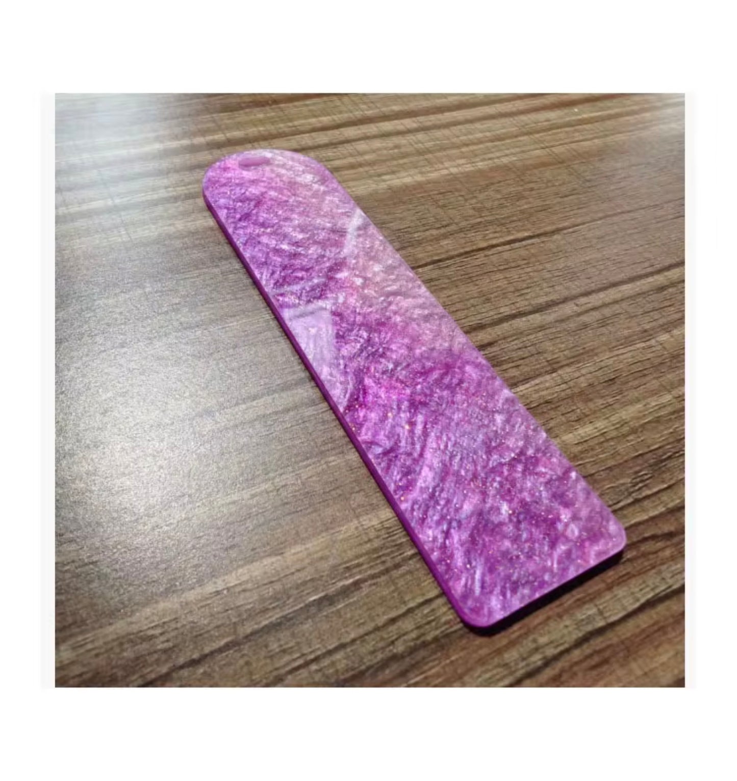 Resin bookmark colourful blank