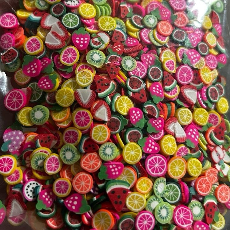 Polymer clay slices