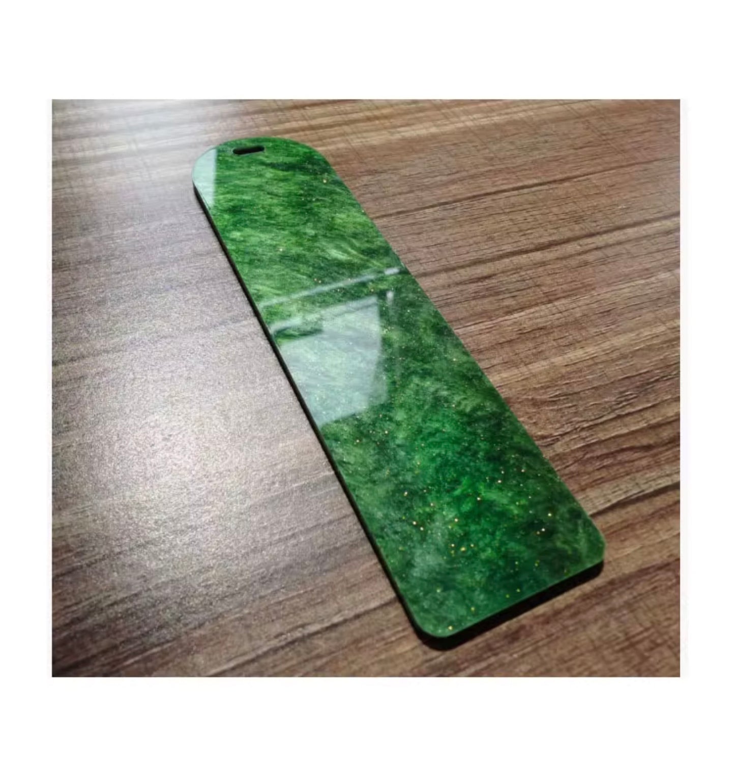 Resin bookmark colourful blank