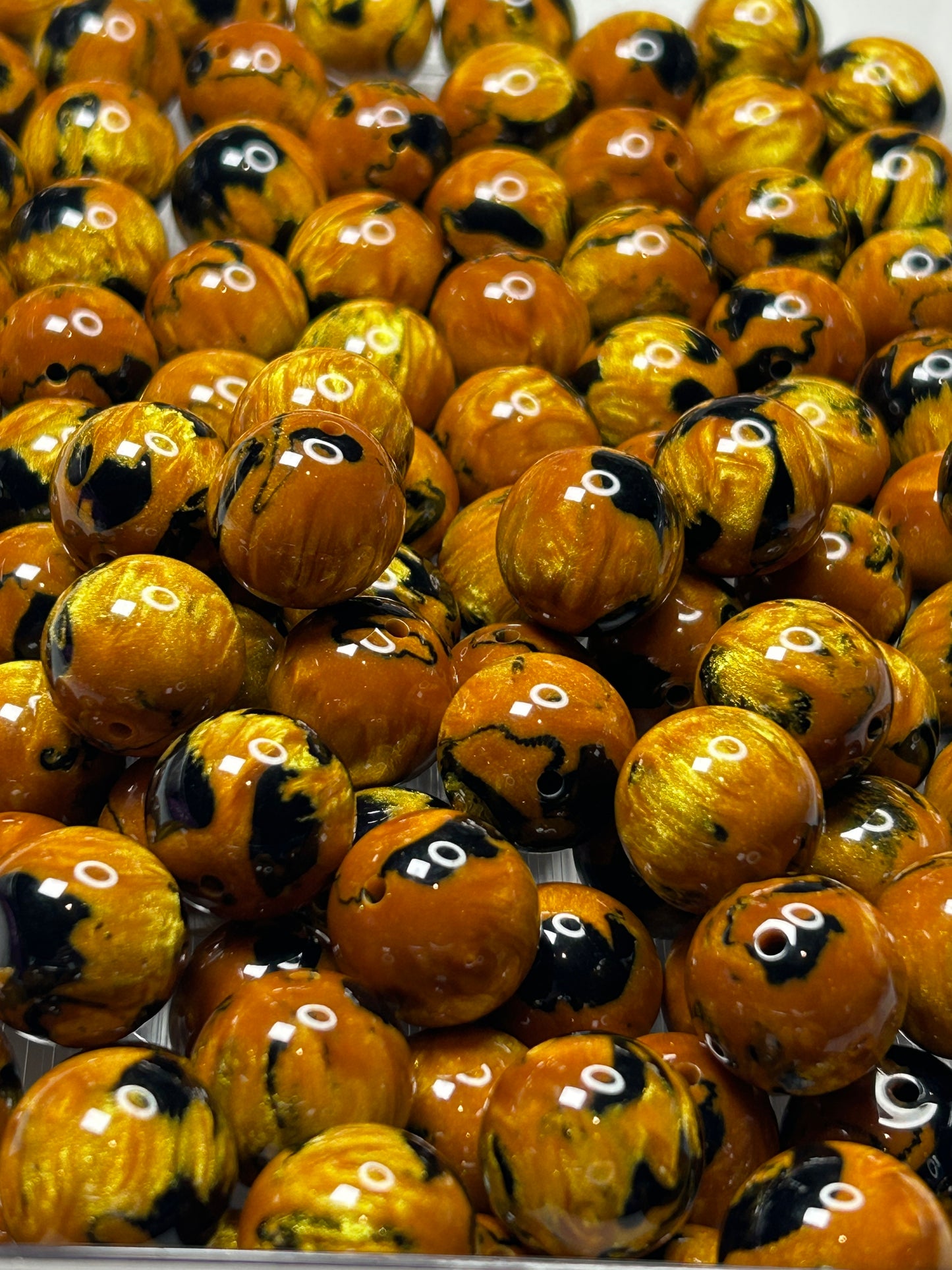 20mm resin high shine bubble gum beads